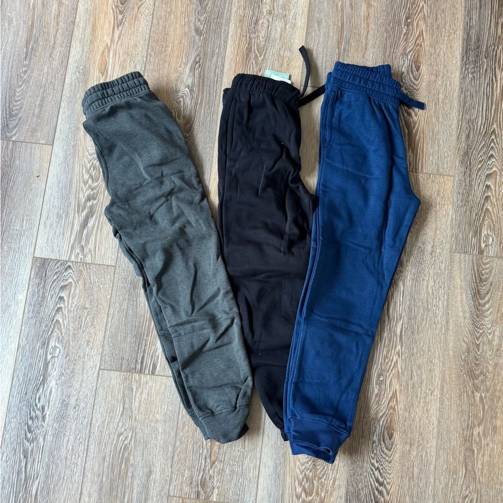 Kids Jogger Pants Set - Black, Gray, and Blue